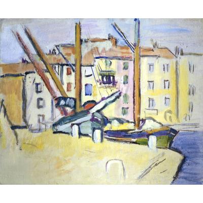 George Leslie Hunter – On the Quay, Marseilles